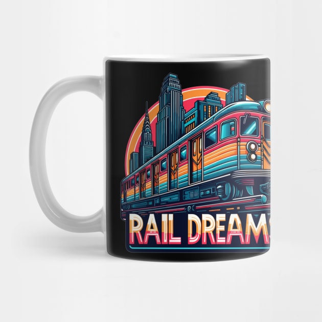 Subway Train, Rail Dreams by Vehicles-Art